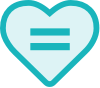 heart with equals sign in it