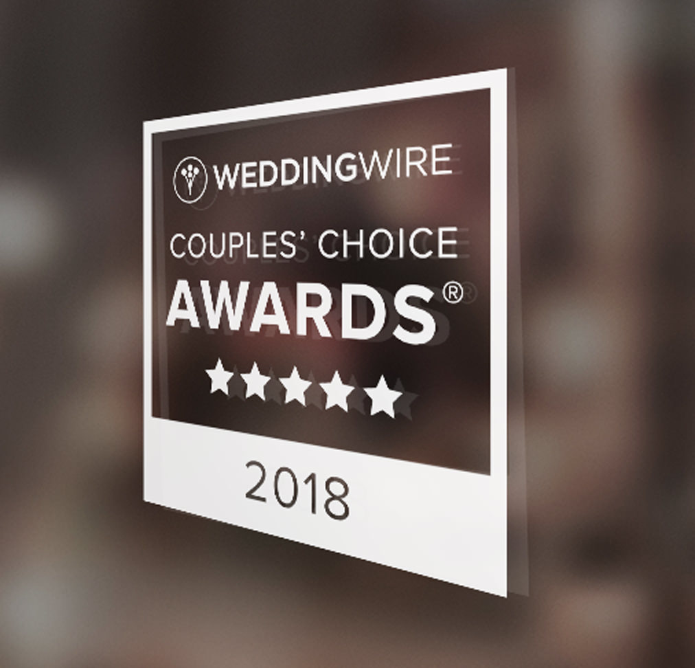 Window cling for the Couples' Choice Award