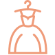 icon of a fancy dress on a hanger