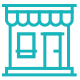 icon of a shop storefront with door, window, and awning