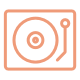 icon of a turntable/record player